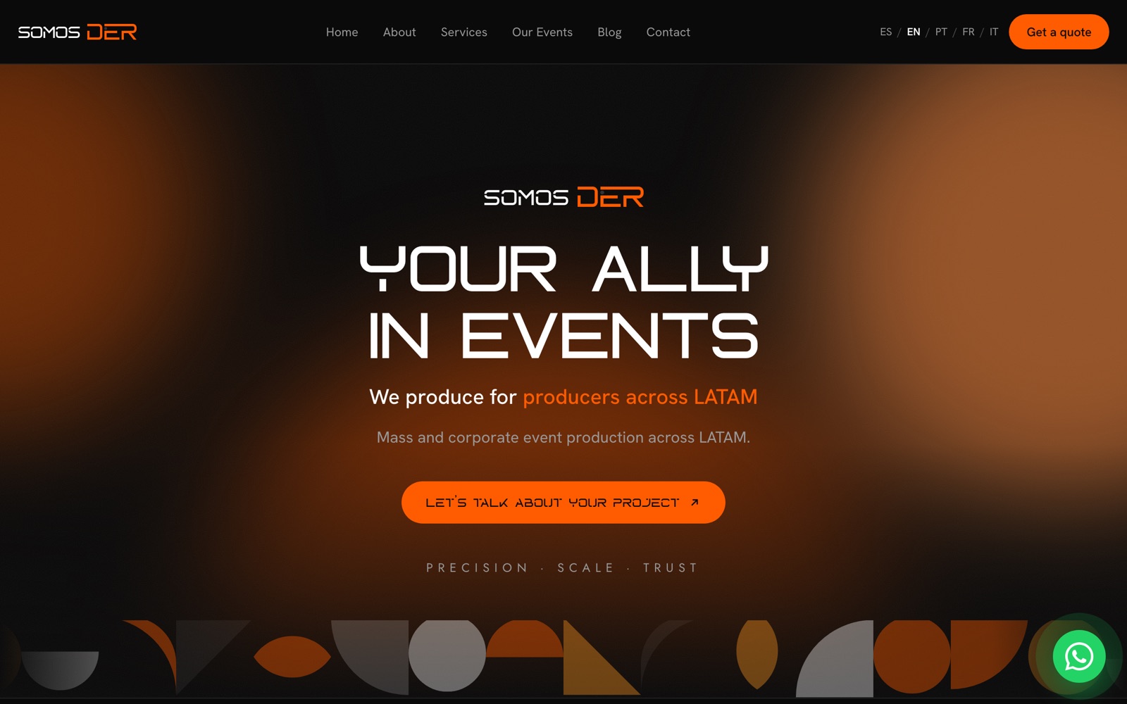 Site international SOMOS DER en 5 langues